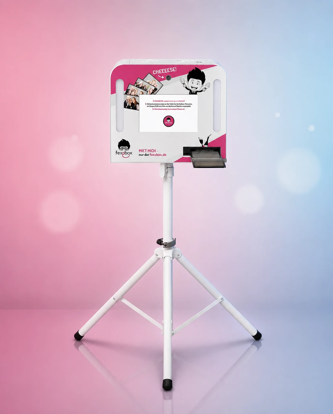 Fotobox mit Touchscreen und Sofortdrucker