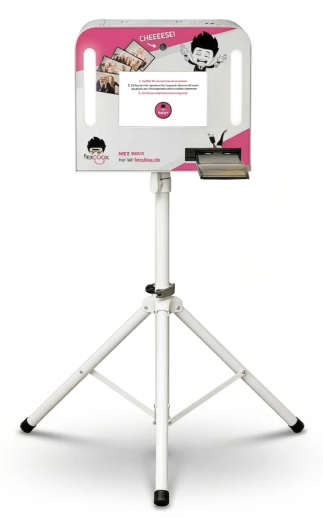 Fotobox mit Sofortdruck auf einer Hochzeitsfeier