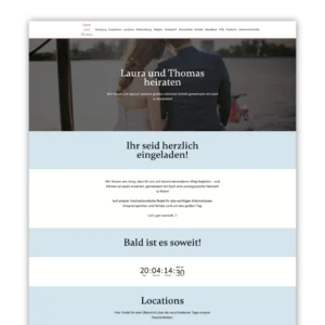Hochzeits Website Einfach & Schnell